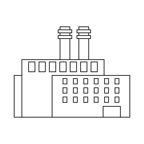 Indústria de fábrica de construção isolado desenho animado vetor ilustração design gráfico
 - Vetor, Imagem