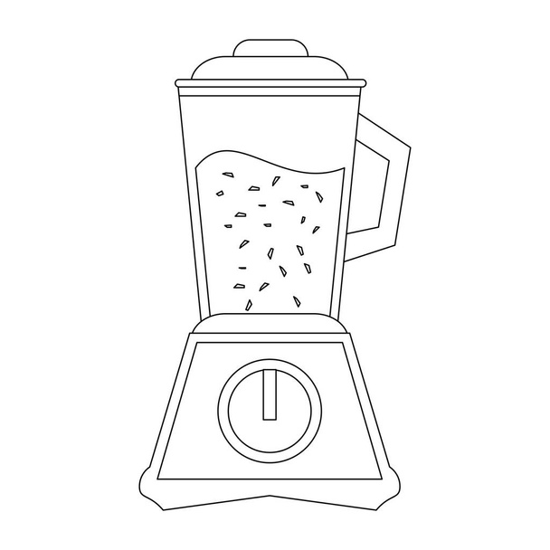 Фруктовый сок и смузи в блендере векторной иллюстрации графический дизайн
 - Вектор,изображение