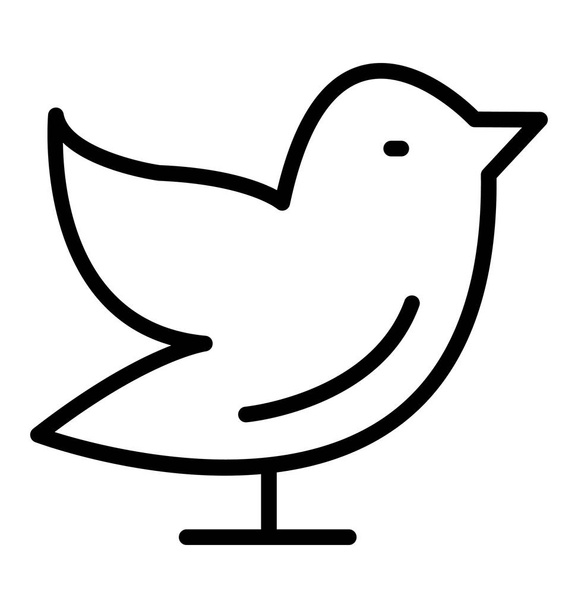 sparrow, twitter Ícone de vetor isolado que pode ser facilmente modificado ou editar em qualquer estilo
 - Vetor, Imagem