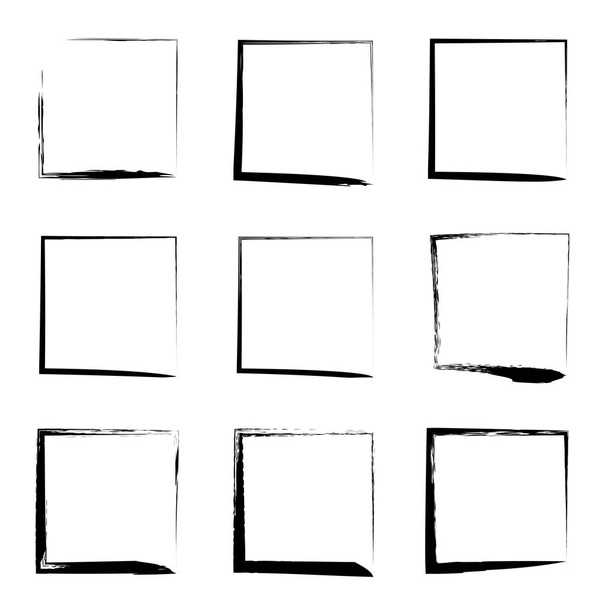Gyűjtemény vagy meghatározott négyzet alakú keretek  - Fotó, kép
