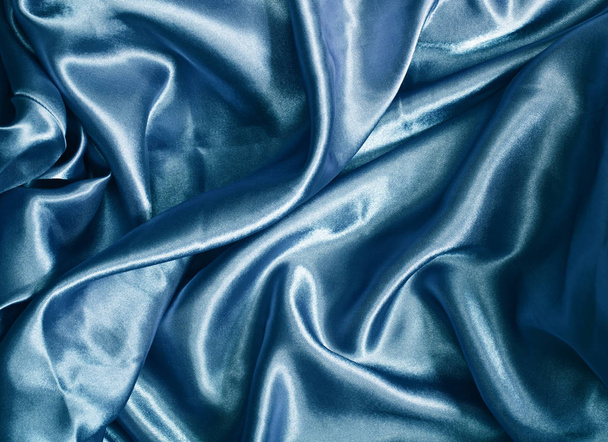 wavy silk fabric - soft background and texture styled concept, elegant visuals - Foto, Imagen