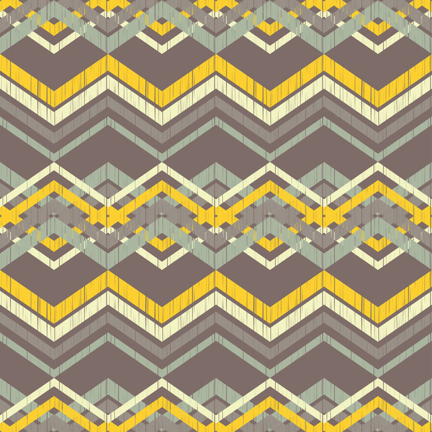 The shapes of zigzags with the old texture. Trendy seamless pattern designs. Vector geometric background. Can be used for wallpaper, textile, invitation card, wrapping, web page background. - Vector, imagen