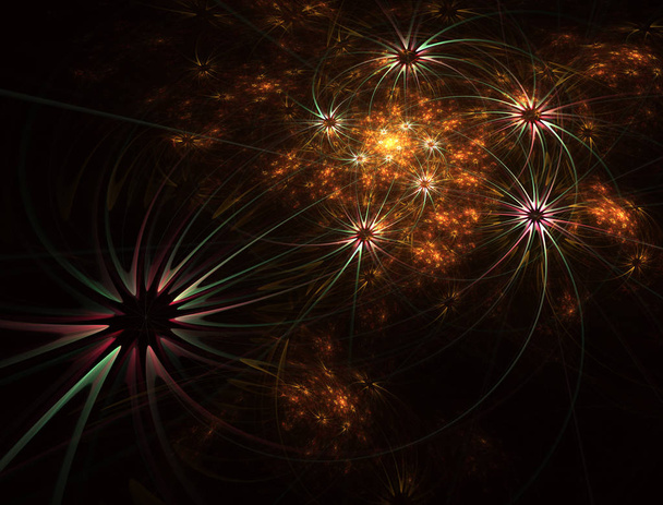 Star burst with sparkles. Glow light effect background. Christmas Magical stars. - Photo, Image