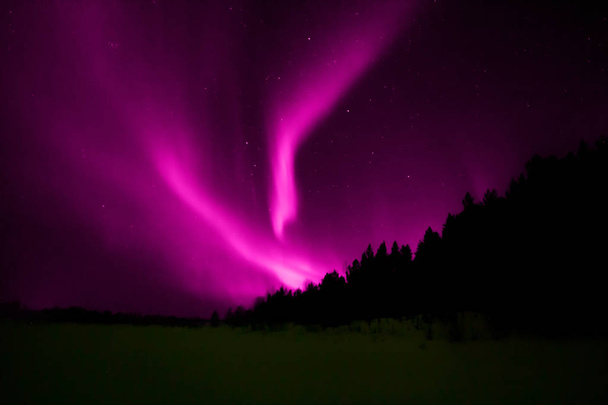 Aurora borealis w wielu kolorach - Zdjęcie, obraz