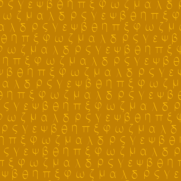 Seamless pattern with old Greek letters for your design - Vector, Image