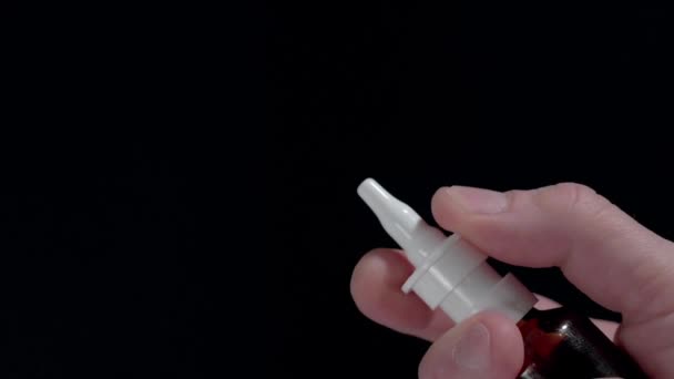 Pulvérisation nasale éclaboussures
 - Séquence, vidéo