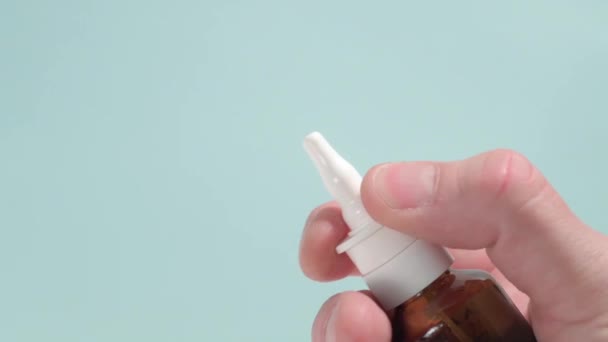 Nasal spray squirting - Footage, Video