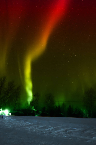 Aurora borealis birçok renkte - Fotoğraf, Görsel