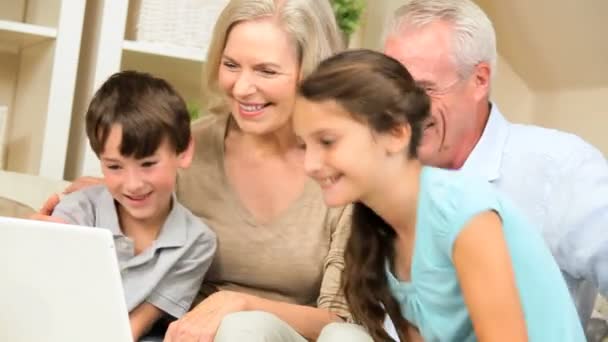 Family Generations Using Wireless Technology - Footage, Video