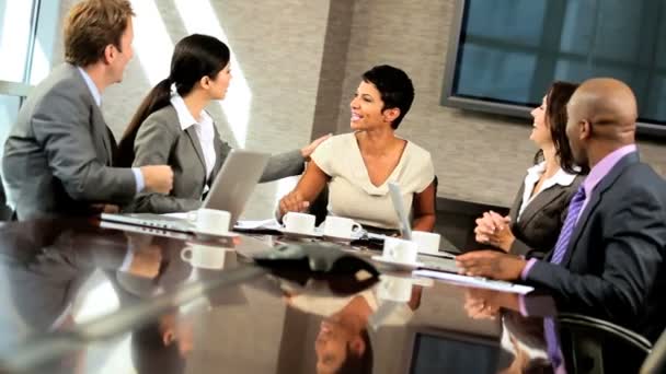 Successful Multi Ethnic Team of Business Advisors - Footage, Video
