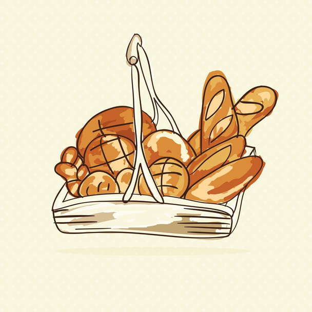 Iconos de panadería
 - Vector, imagen