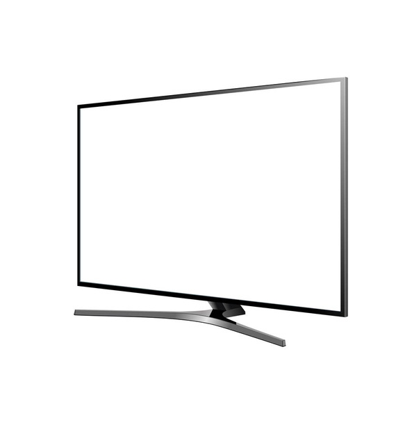 ekranie telewizora puste na białe tło wektor - Wektor, obraz