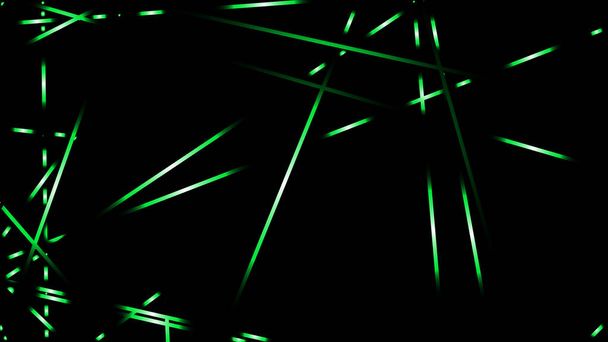 absztrakt vektor illusztráció háttérben fény vonalak. zöld szín - Vektor, kép