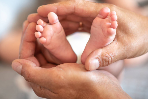 Руки Папы Римского обнимают детские ноги
, - Фото, изображение