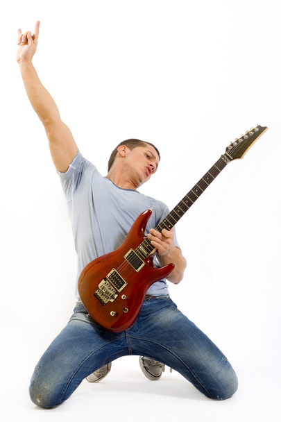 Guitarrista tocando
 - Foto, imagen