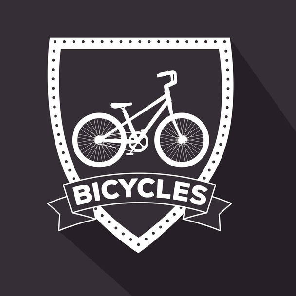 Emblem des Fahrraddesign-Transportfahrzeugs - Vektor, Bild