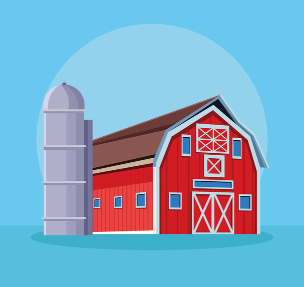 Farm barn cartoon - Vector, Image