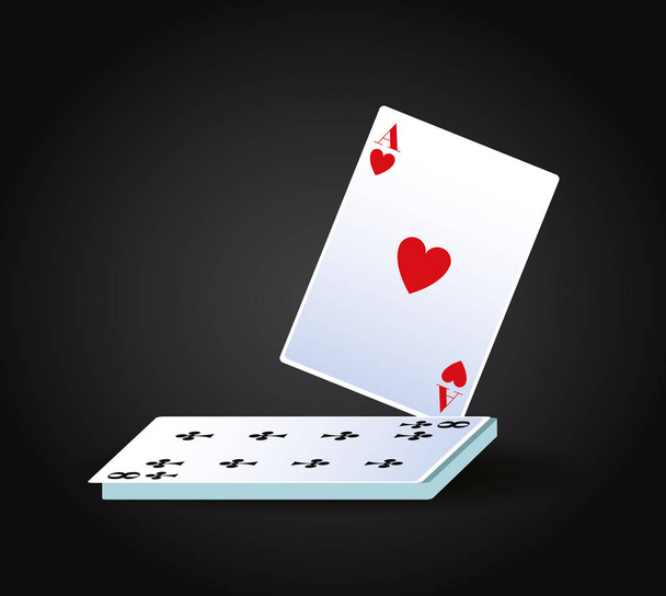 Κάρτες παιχνίδι πόκερ - Διάνυσμα, εικόνα