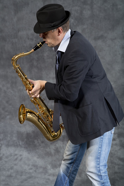 Saxophonist - Zdjęcie, obraz