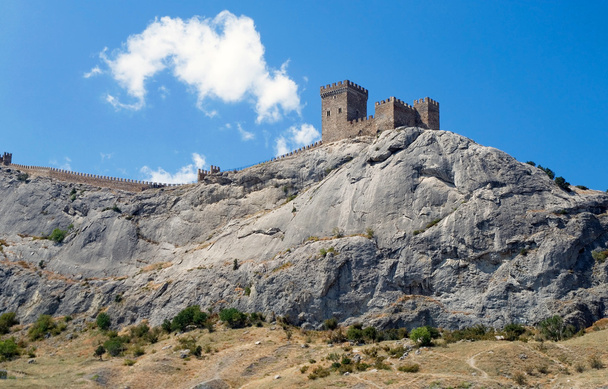 mittelalterliche Festung mit Türmen - Foto, Bild