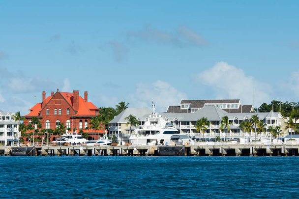 key west cityscape shot from the water in key west harbor - Photo, Image