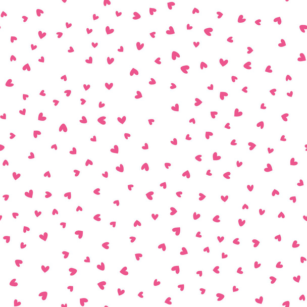 Seamless pattern with colorful hearts for Valentine's Day. Vector - Vector, imagen