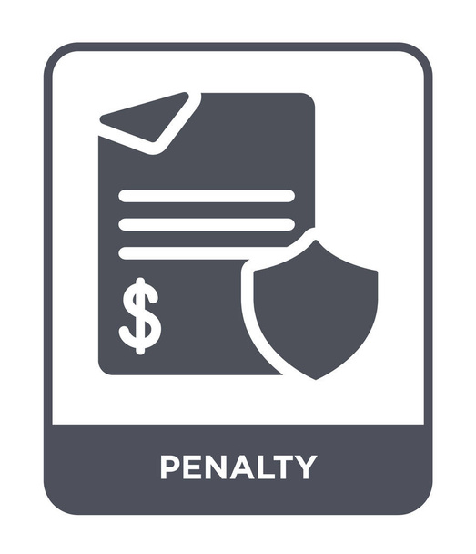 penalty icon in trendy design style. penalty icon isolated on white background. penalty vector icon simple and modern flat symbol. - Vector, Image