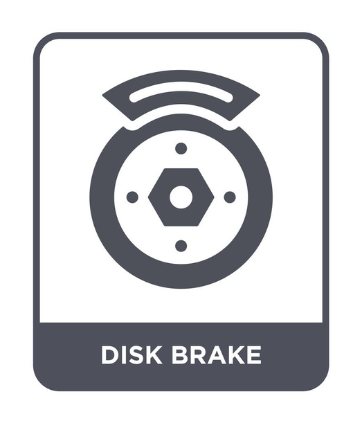disk brake icon in trendy design style. disk brake icon isolated on white background. disk brake vector icon simple and modern flat symbol. - Vector, Image