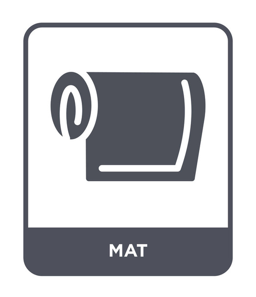 mat ikon trendi design stílusban. mat ikon elszigetelt fehér background. mat vektor ikon egyszerű és modern lapos szimbólum a webhely, a mobil, a logó, a app, Ui. mat ikon vektoros illusztráció, Eps10. - Vektor, kép