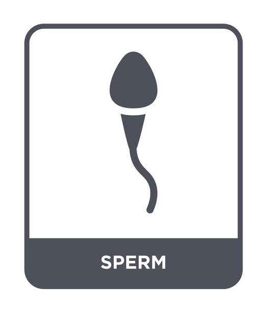 ícone de esperma no estilo de design moderno. ícone de esperma isolado no fundo branco. ícone do vetor do esperma símbolo liso simples e moderno para o Web site, móvel, logotipo, app, IU. ilustração do vetor do ícone do esperma, EPS10
. - Vetor, Imagem