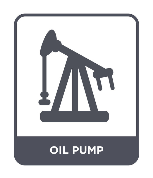 oil pump icon in trendy design style. oil pump icon isolated on white background. oil pump vector icon simple and modern flat symbol. - Vector, Image