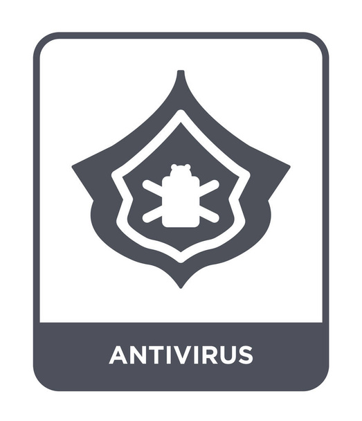 icône antivirus dans un style design tendance. icône antivirus isolé sur fond blanc. icône vectorielle antivirus symbole plat simple et moderne
. - Vecteur, image