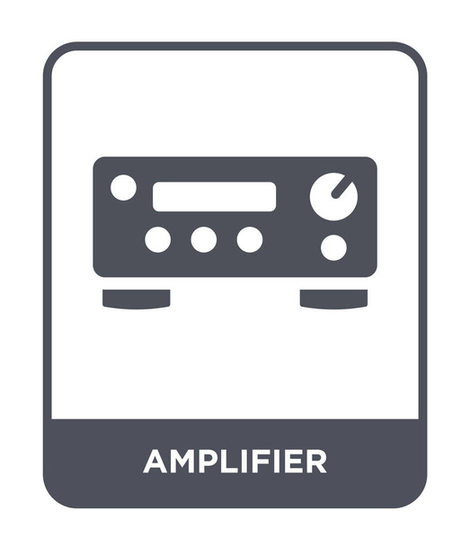icône de l'amplificateur dans le style design à la mode. icône de l'amplificateur isolé sur fond blanc. icône vectorielle amplificateur symbole plat simple et moderne
. - Vecteur, image