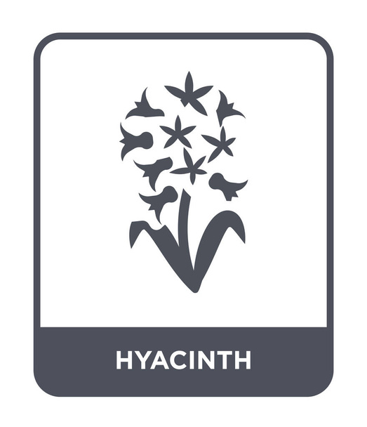 icono jacinto en el estilo de diseño de moda. icono de jacinto aislado sobre fondo blanco. Jacinto vector icono simple y moderno símbolo plano
. - Vector, Imagen