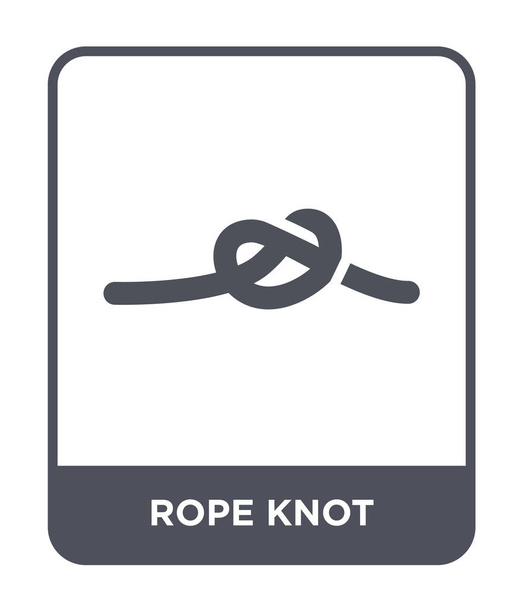 rope knot icon in trendy design style. rope knot icon isolated on white background. rope knot vector icon simple and modern flat symbol. - Vector, Image