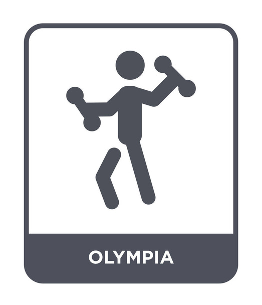 Olympia ikon trendi design stílusban. Olympia ikon elszigetelt fehér background. Olympia vector icon egyszerű és modern lapos szimbólum. - Vektor, kép