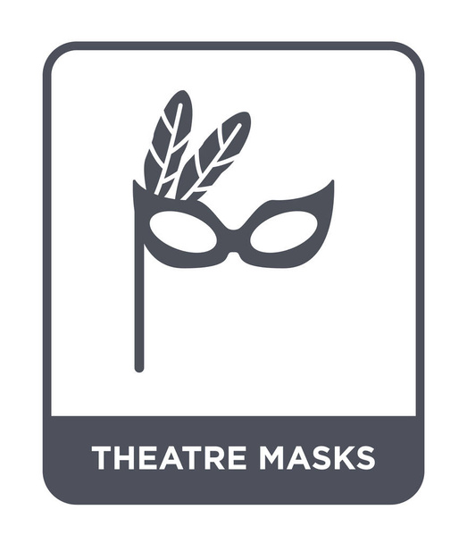 maschere teatrali icona in stile di design alla moda. teatro maschere icona isolata su sfondo bianco. maschere teatrali icona vettoriale simbolo piatto semplice e moderno
. - Vettoriali, immagini