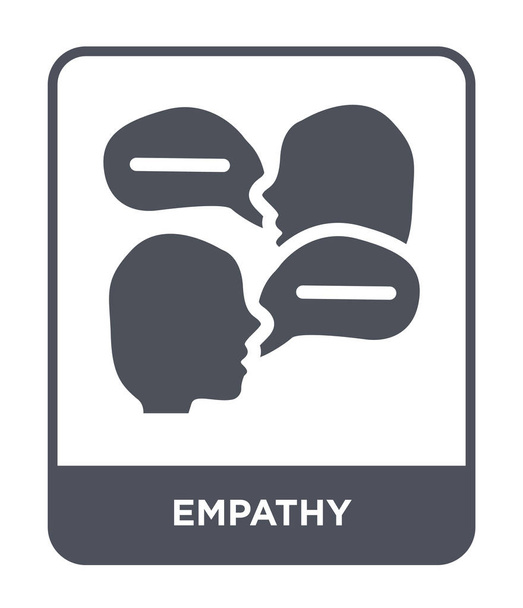 empatii ikona v módní design stylu. ikona empatie izolovaných na bílém pozadí. empatii vektorové ikony jednoduché a moderní Béčko. - Vektor, obrázek