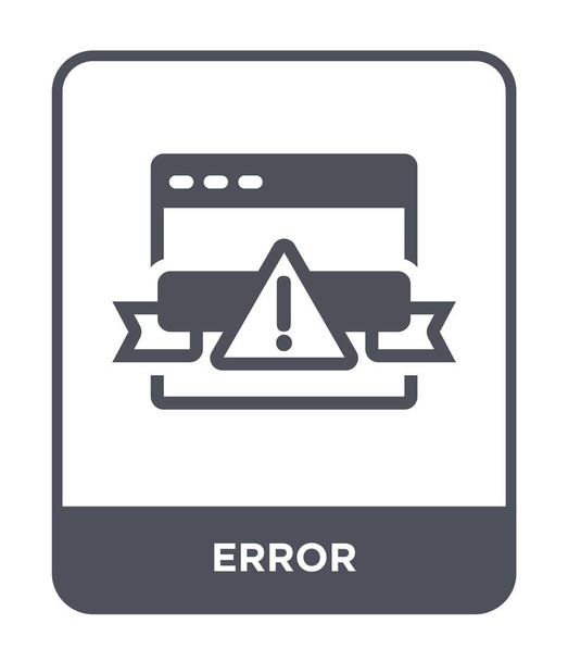 error icon in trendy design style. error icon isolated on white background. error vector icon simple and modern flat symbol for web site, mobile, logo, app, UI. error icon vector illustration, EPS10. - Vector, Image