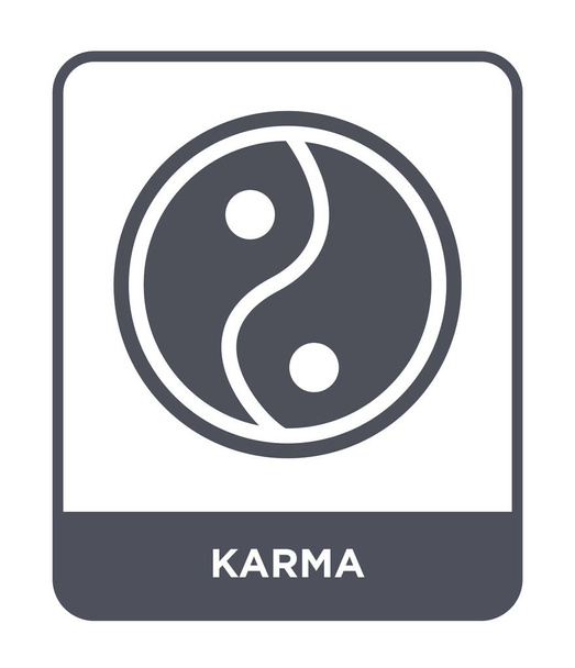 icono del karma en el estilo de diseño de moda. icono del karma aislado sobre fondo blanco. karma vector icono simple y moderno símbolo plano para el sitio web, móvil, logotipo, aplicación, interfaz de usuario. ilustración del vector del icono del karma, EPS10
. - Vector, imagen