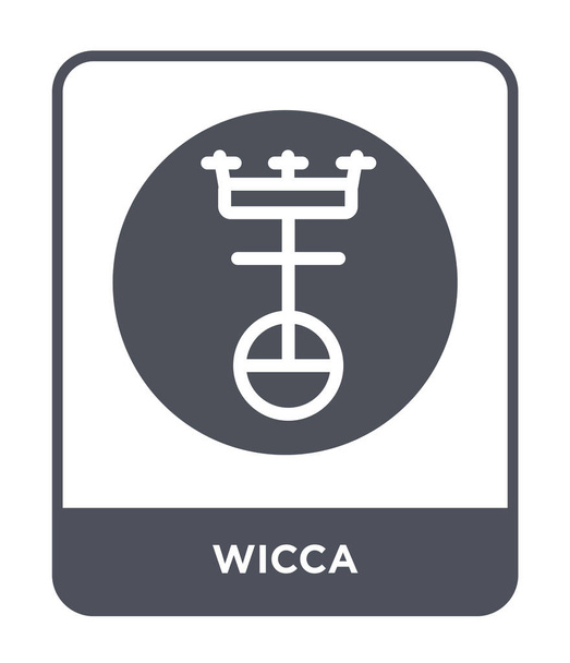 Wicca pictogram in trendy stijl. Wicca pictogram geïsoleerd op een witte achtergrond. Wicca vector pictogram eenvoudige en moderne platte symbool voor mobiele, logo, website, app, Ui. Wicca pictogram vectorillustratie, Eps10. - Vector, afbeelding