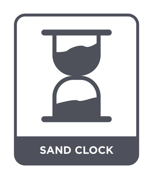 homok óra ikon trendi design stílusban. homok óra ikon elszigetelt fehér background. homok óra vector icon egyszerű és modern lapos szimbólum. - Vektor, kép