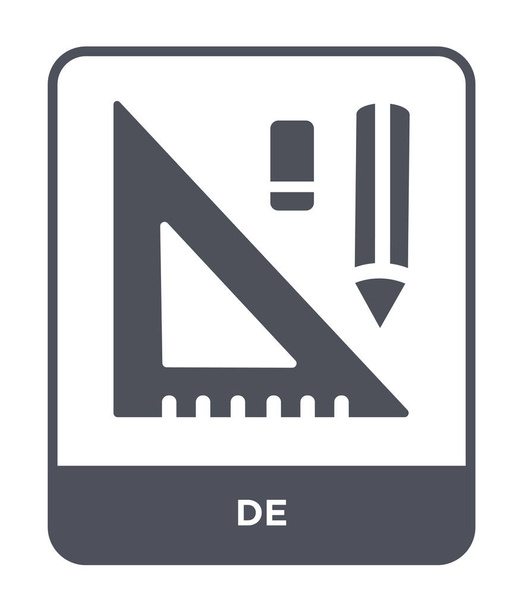 トレンディなデザイン スタイルのデ アイコン。・ デ ・ アイコンは、白い背景で隔離。ドの web サイト、携帯、ロゴ、アプリ、ベクトル アイコン シンプルでモダンなフラット記号 Ui。Eps10 ・ デ ・ アイコンのベクトル図. - ベクター画像