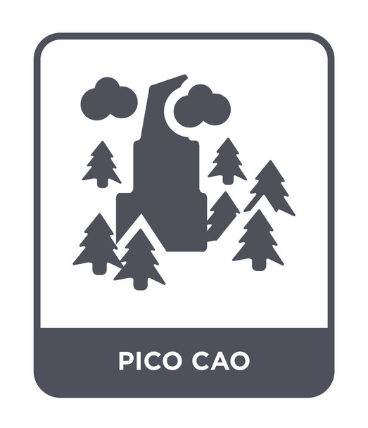 Pico cao simgesi modaya uygun bir tasarım tarzı. pico cao simgesi beyaz arka plan üzerinde izole. Pico cao vektör simgesi basit ve modern düz sembolü. - Vektör, Görsel