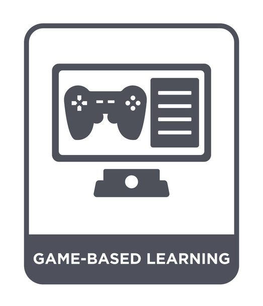 μάθηση βασισμένη στο παιχνίδι εικονίδιο στην μοντέρνα στυλ σχεδιασμού. μάθηση βασισμένη στο παιχνίδι εικονίδιο που απομονώνονται σε λευκό φόντο. μάθηση βασισμένη στο παιχνίδι διάνυσμα εικονίδιο απλή και μοντέρνα ΗΜΙΤΟΝΙΟ. - Διάνυσμα, εικόνα