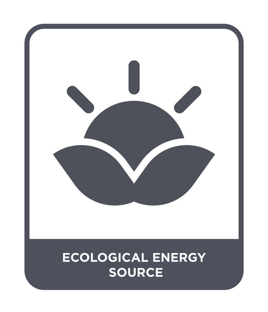 ekologinen energialähde ikoni trendikäs muotoilu tyyliin. ekologinen energialähde kuvake eristetty valkoisella pohjalla. ekologinen energialähde vektori kuvake yksinkertainen ja moderni tasainen symboli
. - Vektori, kuva