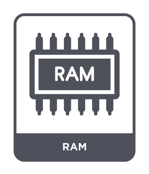 RAM ikona v módní design stylu. RAM ikona izolovaných na bílém pozadí. RAM vektorové ikony jednoduché a moderní Béčko pro webové stránky, mobilní, logo, app, Ui. RAM ikonu vektorové ilustrace, Eps10. - Vektor, obrázek