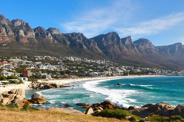 Camps Bay is the popular tourist destination in Cape Town, South Africa - Photo, Image