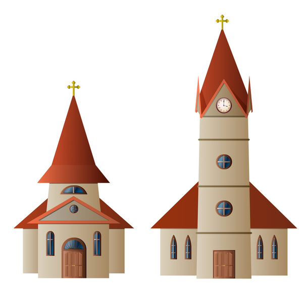 教会およびチャペル - ベクター画像