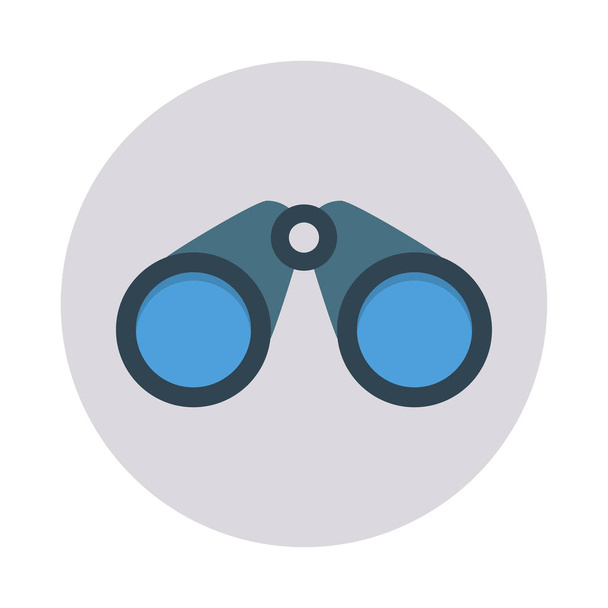 binocular flat style icon, vector illustration  - Vector, Image